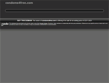 Tablet Screenshot of condoms4free.com